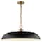 Nuvo Colony 1-Light Large Pendant Matte Black with Burnished Brass 60/7487 - alternate 5